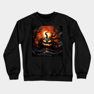Spooky Halloween Pumpkin Crewneck Sweatshirt